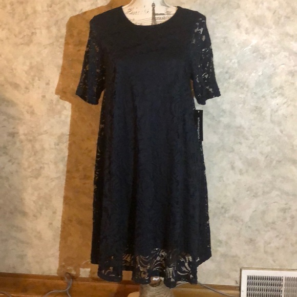 Sharagano* Black Lace Dress - Picture 1 of 8